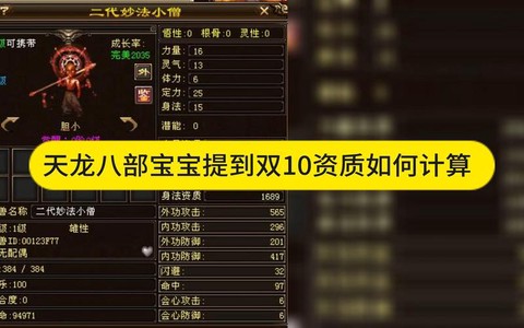 天龙八部宝宝资质怎么算[图2]